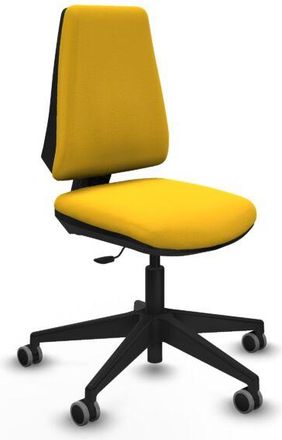 Piqueras y Crespo Piqueras Y Crespo - Elche Cp Similpiel Amarillo Base Piramidal Ruedas Engomadas 65mm