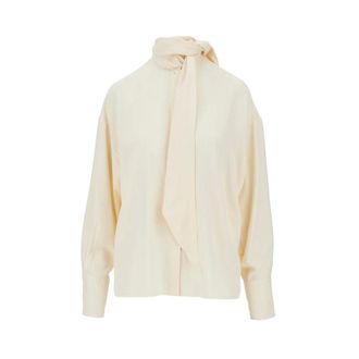 Etro Overhemd met Jacquard Paisley-motief - Dames - Blouses & Shirts - Beige - Maat: M