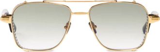 John Dalia Gold Phil Metal Square Sunglasses
