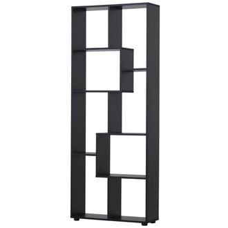 HOMCOM Estanter&iacute;a para libros 70x24x178 cm negro