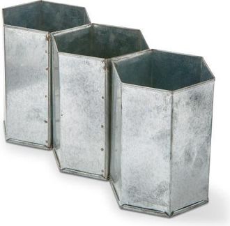 Tag Galvanized Flatware Caddy Galvanized Iron Summer in Silver at Nordstrom