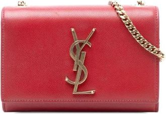 Saint Laurent Pre-owned The Kate Shoulder Bag - Dames - Vintage Schoudertas - Rood - ONE Size - Leer - Vintage