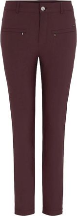 C.Ro Slim-fit Broeken - Dames - Slim Fit Broeken - Bruin - XS - Leer - Broeken