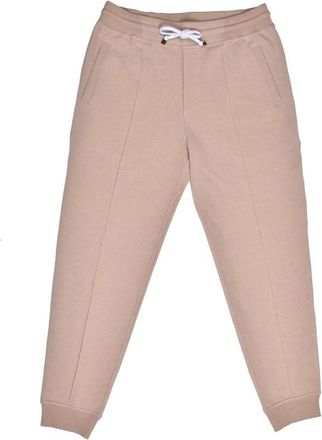 Brunello Cucinelli Beige Tailored Sweatpants With Drawstring, Size 3XL