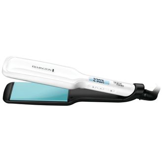Remington S8550 Utensilio De Peinado Plancha De Pelo Caliente Negro, Blanco