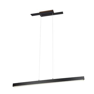 Trio Leuchten Belfast Sospensione Anche Retro-illuminata Con Diffusore A Bi-emissione Antracite L. 115,5cm 45w 5300lm 3000k Dimmerabile