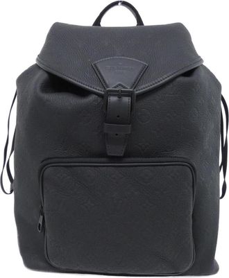 Louis Vuitton Black Leather Backpack (Pre-Owned)