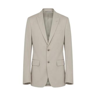 Rier Formal Blazers, male, Gray, Size: L Peak-lapel Single-breasted Blazer