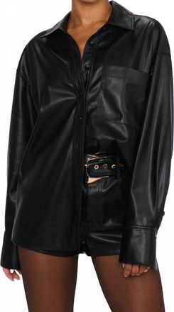 Show me your Mumu Lincoln Shirt Jacket In Black