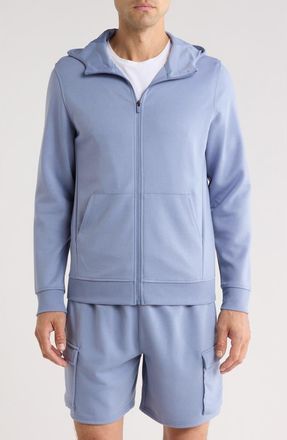 90 Degree by Reflex Scuba Full-Zip Hoodie in Cloud Mist at Nordstrom Rack, Size Xx-Large