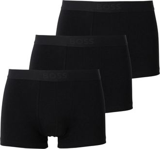 HUGO BOSS Boxershorts met logo voor heren (set van 3) (Zwart)