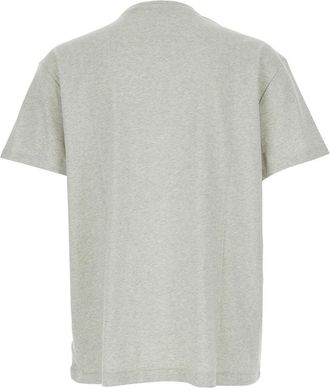 Polo Ralph Lauren Mens Grey Crewneck T-Shirt With Logo Cotton T-Shirts And Polos