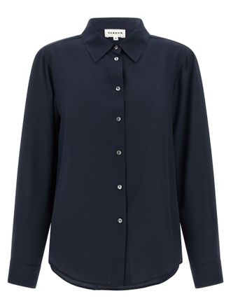P.A.R.O.S.H. Blue Silk Womens Blouse