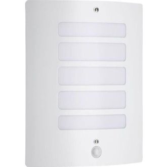 Brilliant Outdoor wall light with TODD sensor White - Brilliant - Metal and plastic - E27 max 60 W