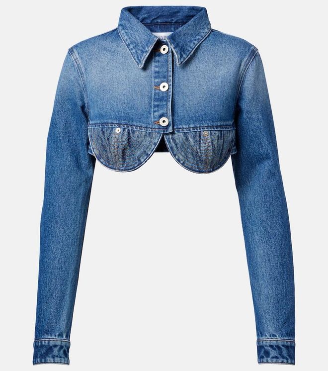 Cropped denim jacket