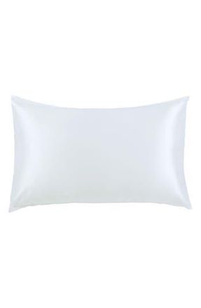 Melange Home 100% Pure Mulberry Silk Pillow Case in White at Nordstrom Rack, Size Standard