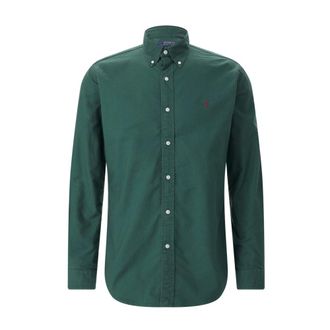 Polo Ralph Lauren Casual overhemden - Heren - Overhemden - Groen - Maat: XL Katoen