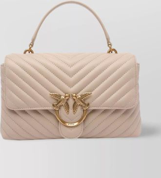 Pinko love bag lady calf leather quilted shoulder bag