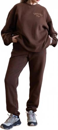 The Mayfair Group Empathy Always Sweatpant In Espresso