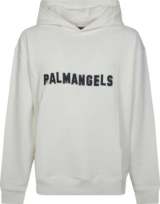 Palm Angels Off-White Palm Hills Regular Graphic Hoodie