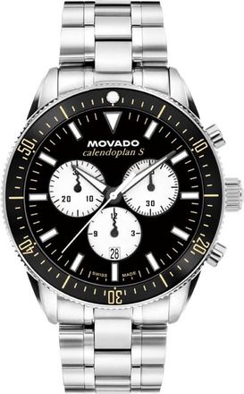 Movado Heritage Chronograph Quartz Black Dial Mens Watch 3650203