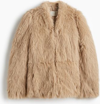 H&M Jacke mit Puff&auml;rmeln - Beige