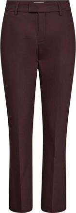 Mos Mosh Night Pant Ellen Fudge Stijlvol Kwaliteit - Dames - Slim Fit Broeken - Bruin - L - Katoen - Broeken
