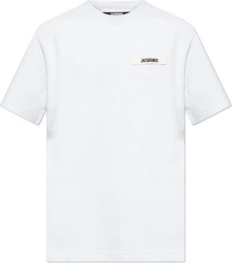 Jacquemus Le T-shirt Grosgrain - Heren - T-shirts - Blauw - M - Katoen - Tops
