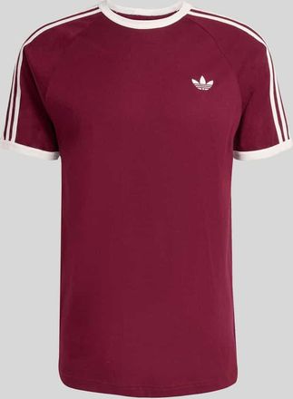 adidas Originals Regular Fit T-Shirt mit Logo Stitching in Dunkelbraun, Gr&ouml;&szlig;e XXL