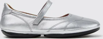 Camper Ballerine Mary Jane Right Nina in pelle laminata con chiusura a strappo