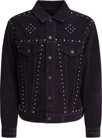 Needles Studded Jean Jacket - Heren - Spijkerjassen - Paars - L - Katoen - Jassen