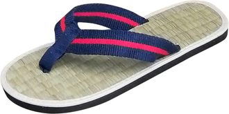 Generic Flip Flops Bamboo Womens Slippers Summer Womens Flat Slippers Comfortable Non-Slip Sandals Silent Bamboo Rattan Comfortable Beach Platform Sandals