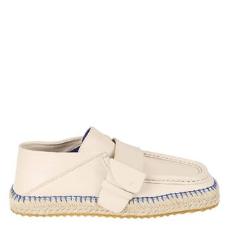 Burberry Leather Deck Espadrilles, Brand Size 37 ( US Size 7 )