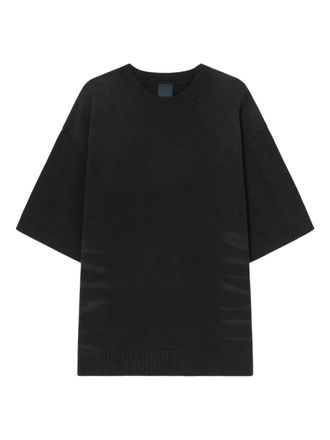 Juun.J ribbed short-sleeve T-shirt - men - Fabric - M - Black