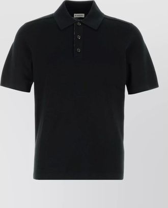 Burberry wool button-down polo shirt