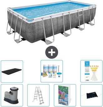 Bestway Piscina Bestway Power Steel Rectangular - 549x274x122 Cm - 8-piezas S632