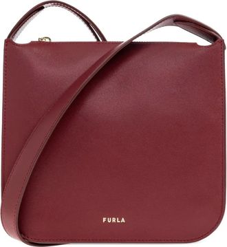 Furla Borsa a spalla Ava piccola con logo - Rosso