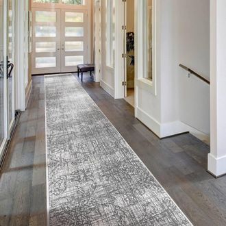 Runrug Carpet Runner Rug - Indoor/Outdoor, Reversible, 2mm - 50 Shades in Grey | Size: 60 cm x 390 cm