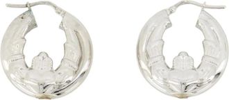 Simone Rocha Gestapelde Claddagh & Pareloorringen - Dames - Oorbellen - Grijs - ONE Size - Accessoires