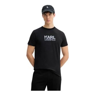 Karl Lagerfeld Hombre, Camisetas, Negro, Talla: M