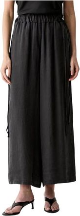 Vicolo Pantalones Anchos - Trousers - Mujer - Negro - L