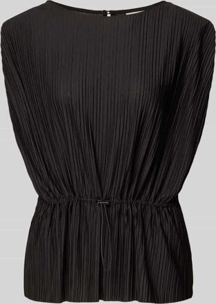 Ichi Blusentop mit Tunnelzug Modell MIKALA in Black, Gr&ouml;&szlig;e XXL