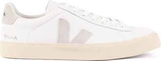 Veja White Campo Suede Accent Leather Sneakers