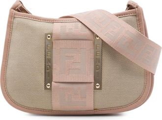 Fendi Pre-owned Fendi Canvas Zucca Borsa Tape Crossbody Ladies ND451WGAKIN9VFU0