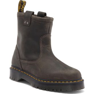 Dr. Martens Anistone Lo Boot in Charcoal Grey Burnished Waxy at Nordstrom Rack, Size 10Us/ 8Uk