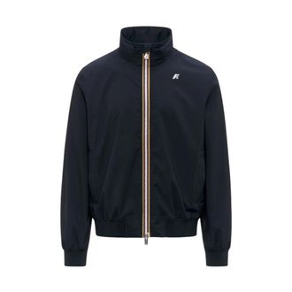 K-Way Arsene Stretch Dot Jacket - Heren - Regenjassen - Blauw - XL - Jassen