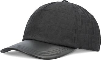 Fendi Cappello da baseball con monogramma - Nero