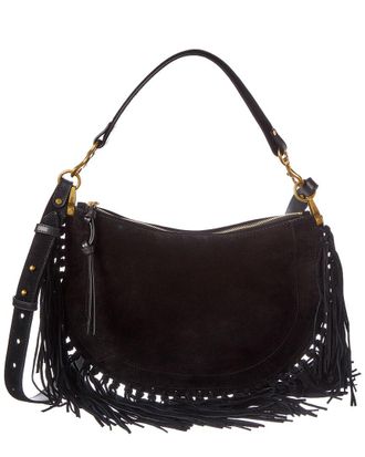 Isabel Marant Oskan Moon Small Suede Shoulder Bag
