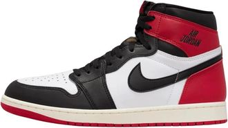 Nike Jordan 1 High OG Black Toe Reimagined - Heren - Fitnessschoenen - Veelkleurig - 44 1/2 EU - Leer - Fitness