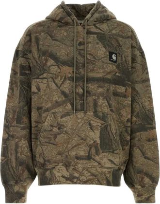 Carhartt Work in Progress Hoodies & sweatvesten, Heren, Veelkleurig, S, Katoen, Hooded Feather Tree Sweat